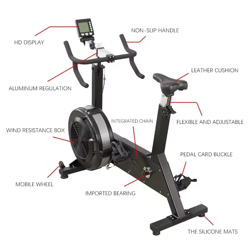 Exercise Bike Upright AirBike Indoor Fan Cycling Stationary Bicycle Fitness Equipment Exercise Air Bike
Exercise Bike Upright AirBike Indoor Fan Cycling Stationary Bicycle Fitness Equipment Exercise Air Bike