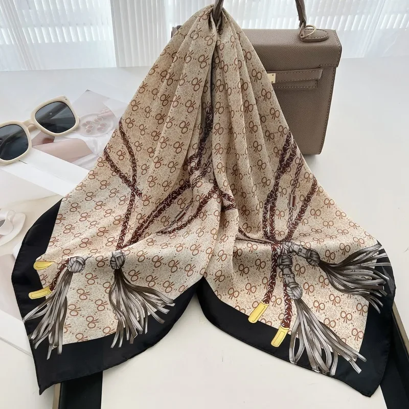 68cm Tassel Knot Printed Scarf for Women's Spring and Autumn Thin Imitation Silk Scarf for Temperament Versatile Headscarf Shawl
68cm Tassel Knot Printed Scarf for Women's Spring and Autumn Thin Imitation Silk Scarf for Temperament Versatile Headscarf Shawl