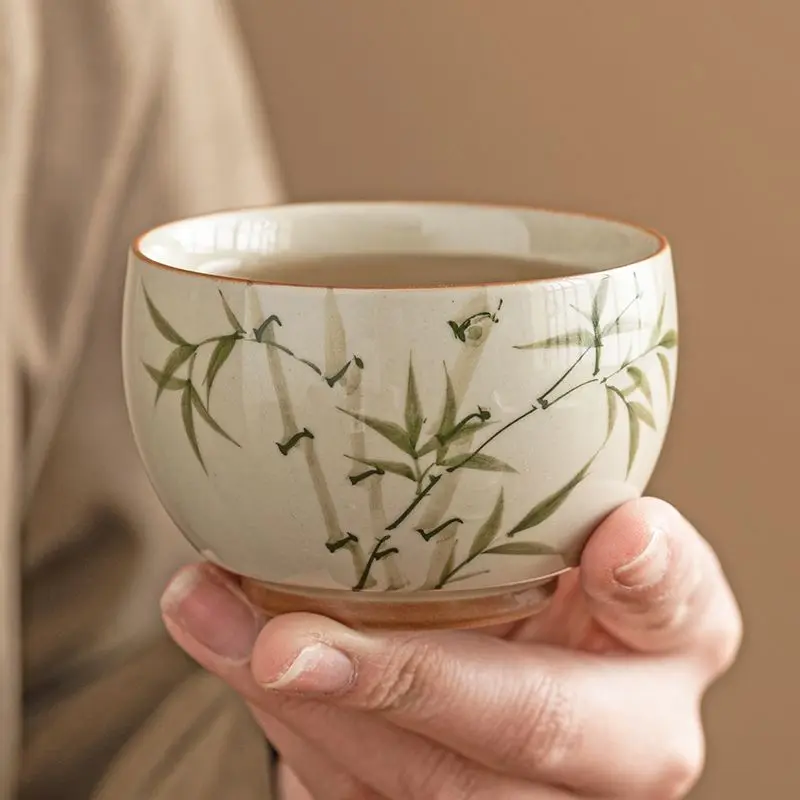 Hand Drawn Emerald Green Bamboo Tea Cup, Tea Tasting Cup, Chinese Retro Ceramic Kung Fu Tea Set, Tea Cup
Hand Drawn Emerald Green Bamboo Tea Cup, Tea Tasting Cup, Chinese Retro Ceramic Kung Fu Tea Set, Tea Cup