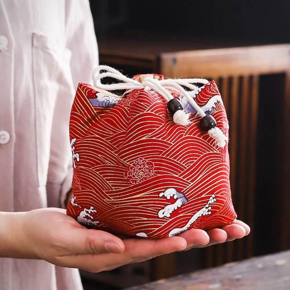 Elegant Canvas Flower Drawstring Bag Dragon Cloud Chinese Style Handbag Large Capacity Bird Tea Set Storage Bag Daily
Elegant Canvas Flower Drawstring Bag Dragon Cloud Chinese Style Handbag Large Capacity Bird Tea Set Storage Bag Daily