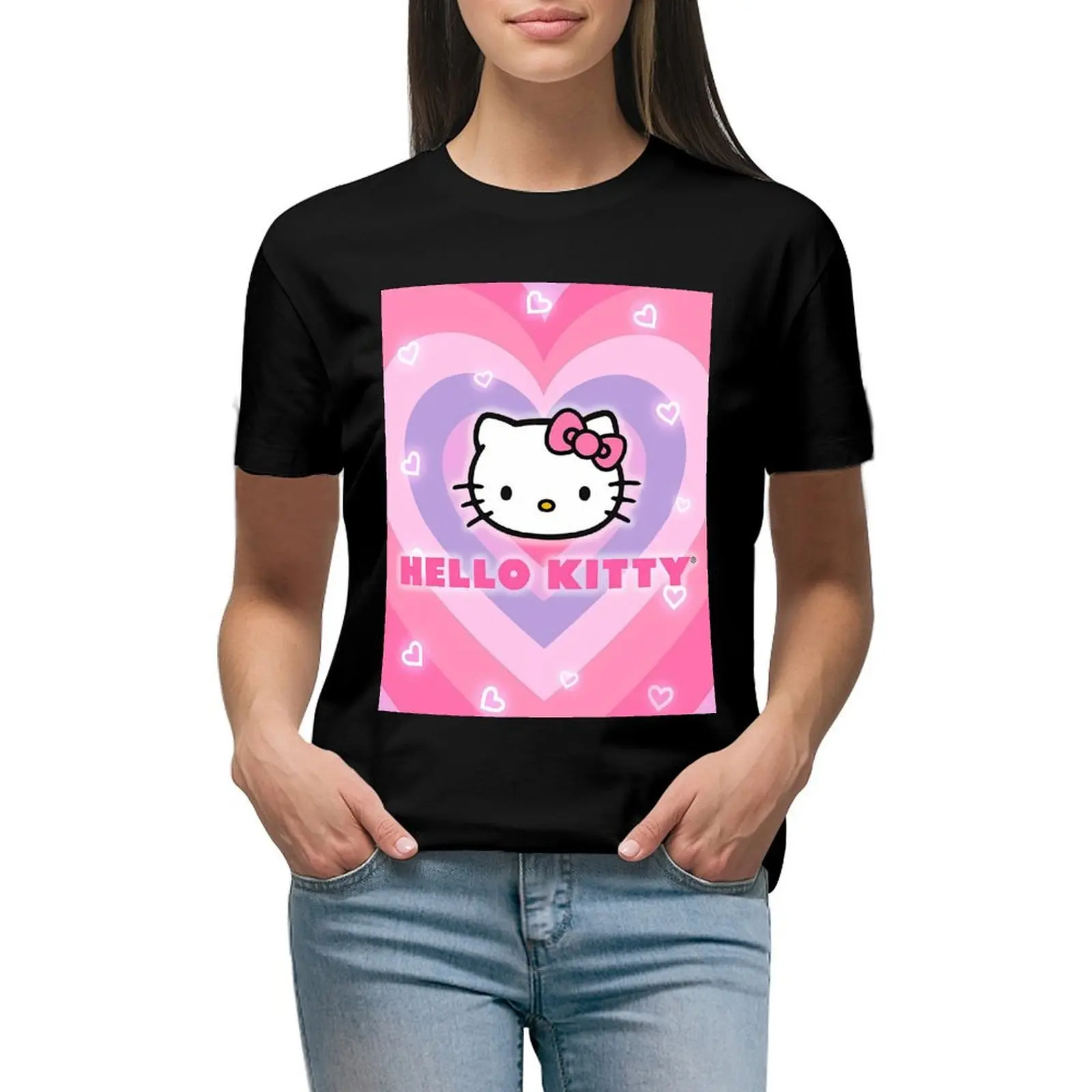 Модная женская одежда Sanrio Hello футболка Китти Y2k, летние повседневные милые футболки, одежда
Модная женская одежда Sanrio Hello футболка Китти Y2k, летние повседневные милые футболки, одежда