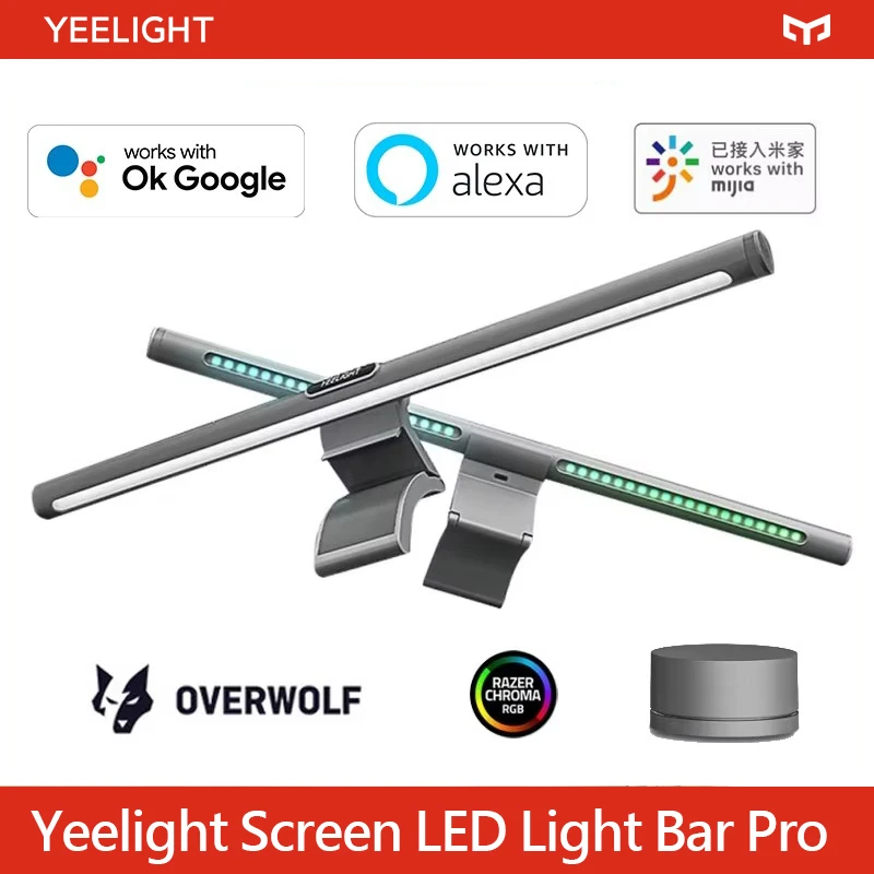 Yeelight LED Screen Light Bar Pro Computer Display Hanging Lamp Game Bar RGB Ra95 Dimmable Color Temperature Wifi Smart Control
Yeelight LED Screen Light Bar Pro Computer Display Hanging Lamp Game Bar RGB Ra95 Dimmable Color Temperature Wifi Smart Control
