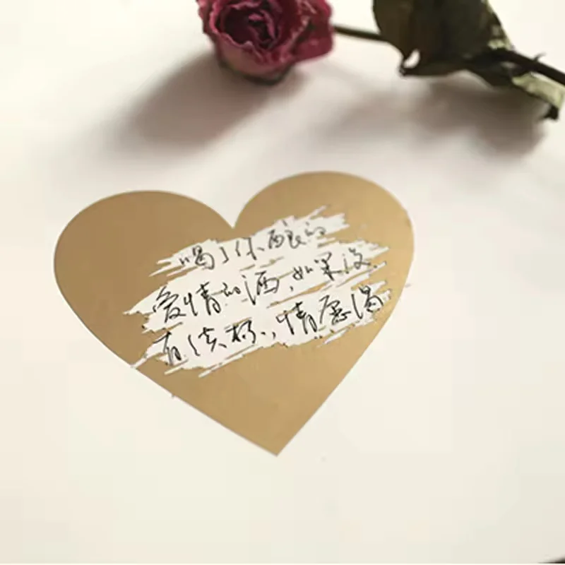 10Pcs Gold heart Stickers Handmade DIY Gift Postcards Scene Decoration Materials Heart Scratch Stickers
10Pcs Gold heart Stickers Handmade DIY Gift Postcards Scene Decoration Materials Heart Scratch Stickers