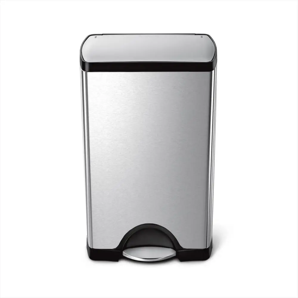 simplehuman 38 Liter / 10 Gallon Rectangular Kitchen Step Trash Can, Brushed Stainless Steel
simplehuman 38 Liter / 10 Gallon Rectangular Kitchen Step Trash Can, Brushed Stainless Steel