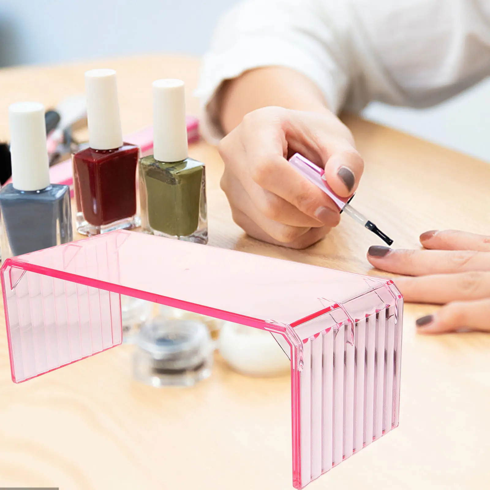 Nail Arm Rest Stand Acrylic Hand Rest Holder for Manicure Desktop Tabletop Use Comfortable Firm Stable Fine Texture Nail Art DIY
Nail Arm Rest Stand Acrylic Hand Rest Holder for Manicure Desktop Tabletop Use Comfortable Firm Stable Fine Texture Nail Art DIY