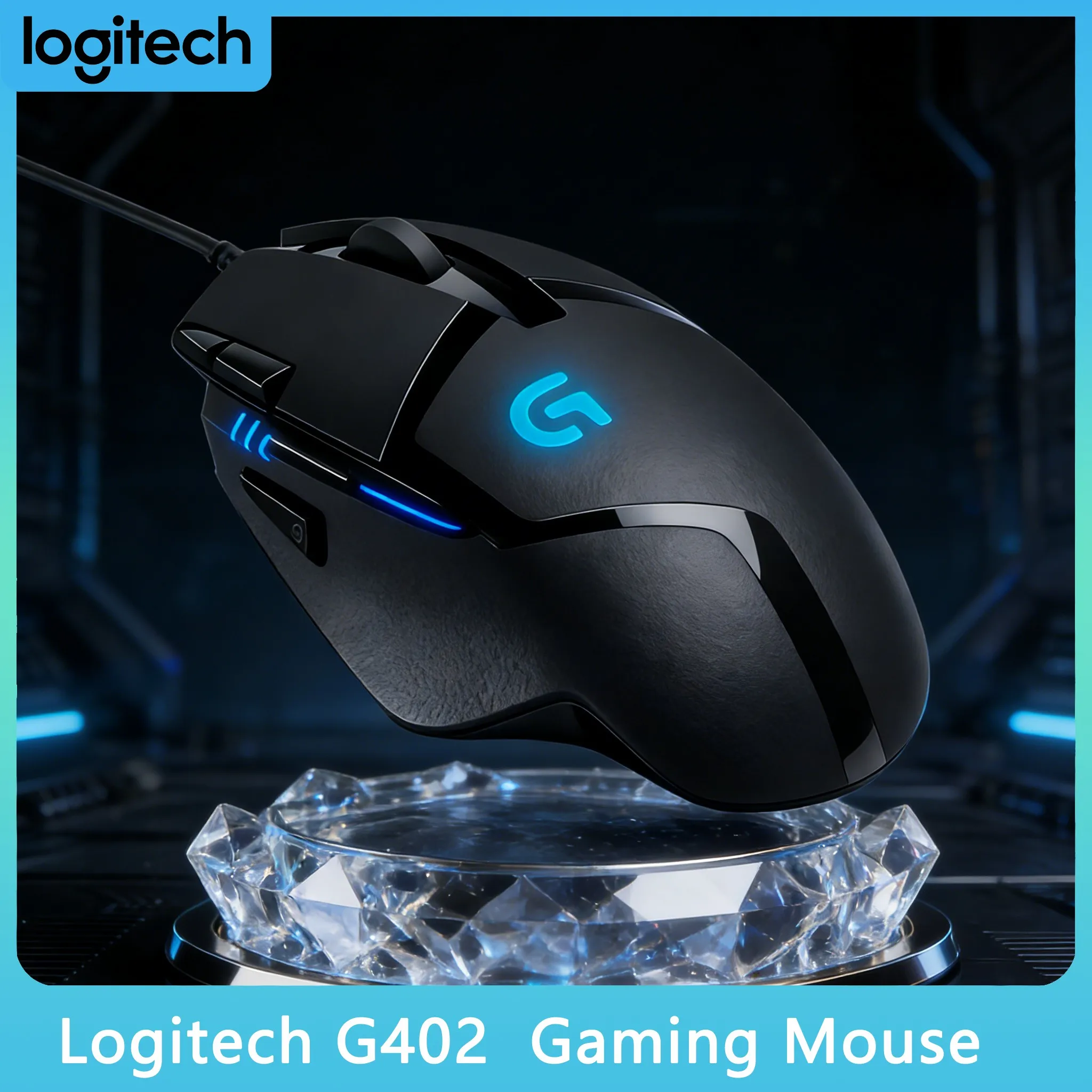 Logitech G402 Hyperion Fury Light Gaming Mouse 4000DPI High Speed Tracking