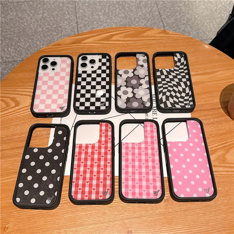 Wildflower Gingham Heart Phone Case for iPhone 16 15 14 13 12 17 Pro Max Plus Air 15Plus Pink Polka Dot Girls WF Checkers Cover
Wildflower Gingham Heart Phone Case for iPhone 16 15 14 13 12 17 Pro Max Plus Air 15Plus Pink Polka Dot Girls WF Checkers Cover