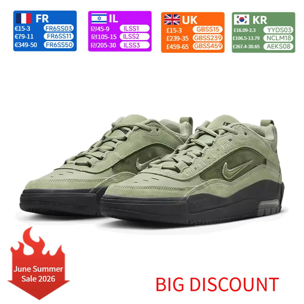 Nike Air Max Ishod SB Stylish & Comfortable Durable Low-Top Skate Shoes Unisex Style Green FB2393-300
Nike Air Max Ishod SB Stylish & Comfortable Durable Low-Top Skate Shoes Unisex Style Green FB2393-300