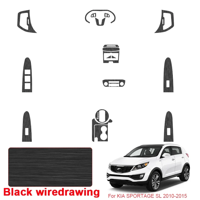 Car Carbon Black Interior Sticker Lifting Window Panel Decal Gear Door Protective Film For KIA SPORTAGE SL 2010-2015 LHD
Car Carbon Black Interior Sticker Lifting Window Panel Decal Gear Door Protective Film For KIA SPORTAGE SL 2010-2015 LHD