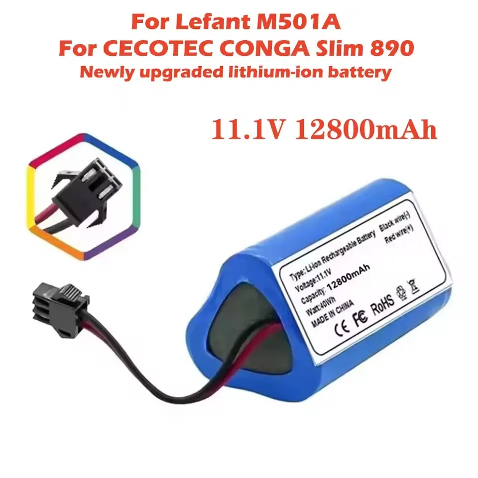 original 10.8V/11.1V 6800mAh replacement batteries For Lefant M501A,for CECOTEC CONGA 890 Slim Vacuum cleaner battery
original 10.8V/11.1V 6800mAh replacement batteries For Lefant M501A,for CECOTEC CONGA 890 Slim Vacuum cleaner battery