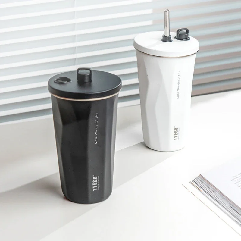 Портативная дорожная кофейная чашка TYESO из нержавеющей стали, большая емкость, герметичный автомобильный термос, кружка с двойными стенками, термос, бутылка для воды 
Портативная дорожная кофейная чашка TYESO из нержавеющей стали, большая емкость, герметичный автомобильный термос, кружка с двойными стенками, термос, бутылка для воды