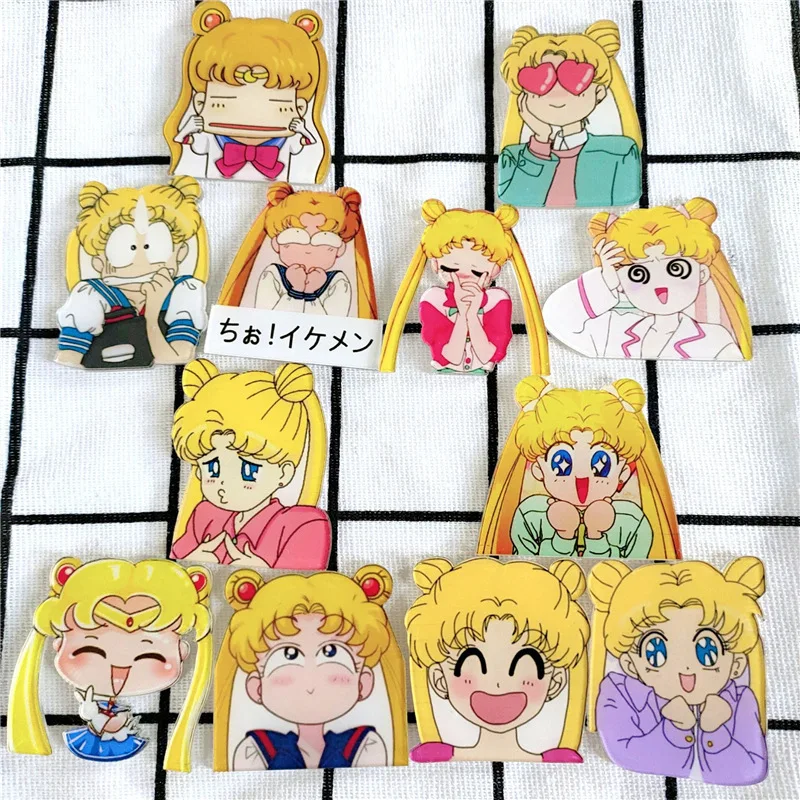 Anime peripheral acrylic cartoon Sailor Moon brooch Harajuku character student badge keychain refrigerator patch halloween
Anime peripheral acrylic cartoon Sailor Moon brooch Harajuku character student badge keychain refrigerator patch halloween