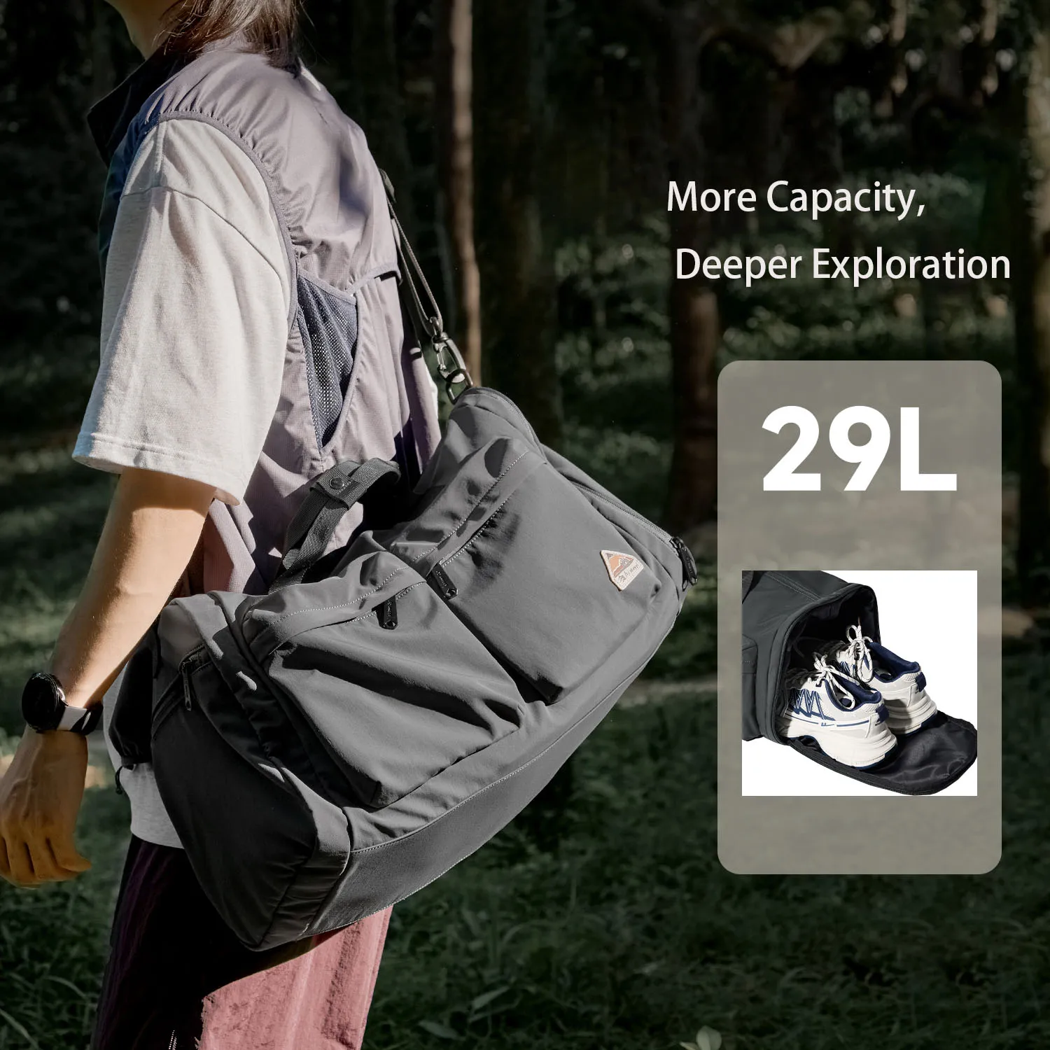 Водонепроницаемая легкая складная сумка через плечо из полиэстера с застежкой-молнией для путешествий и поездок на выходные
Водонепроницаемая легкая складная сумка через плечо из полиэстера с застежкой-молнией для путешествий и поездок на выходные