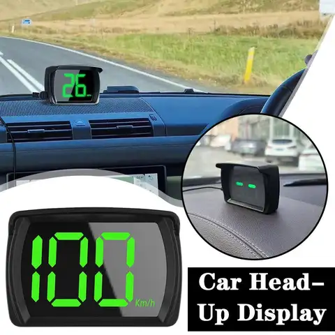 Car Head-Up Display Car GPS Digital Speedometer HUD Big Font Speed Head Up Display KMH Speed Meter Smart Auto Accessories