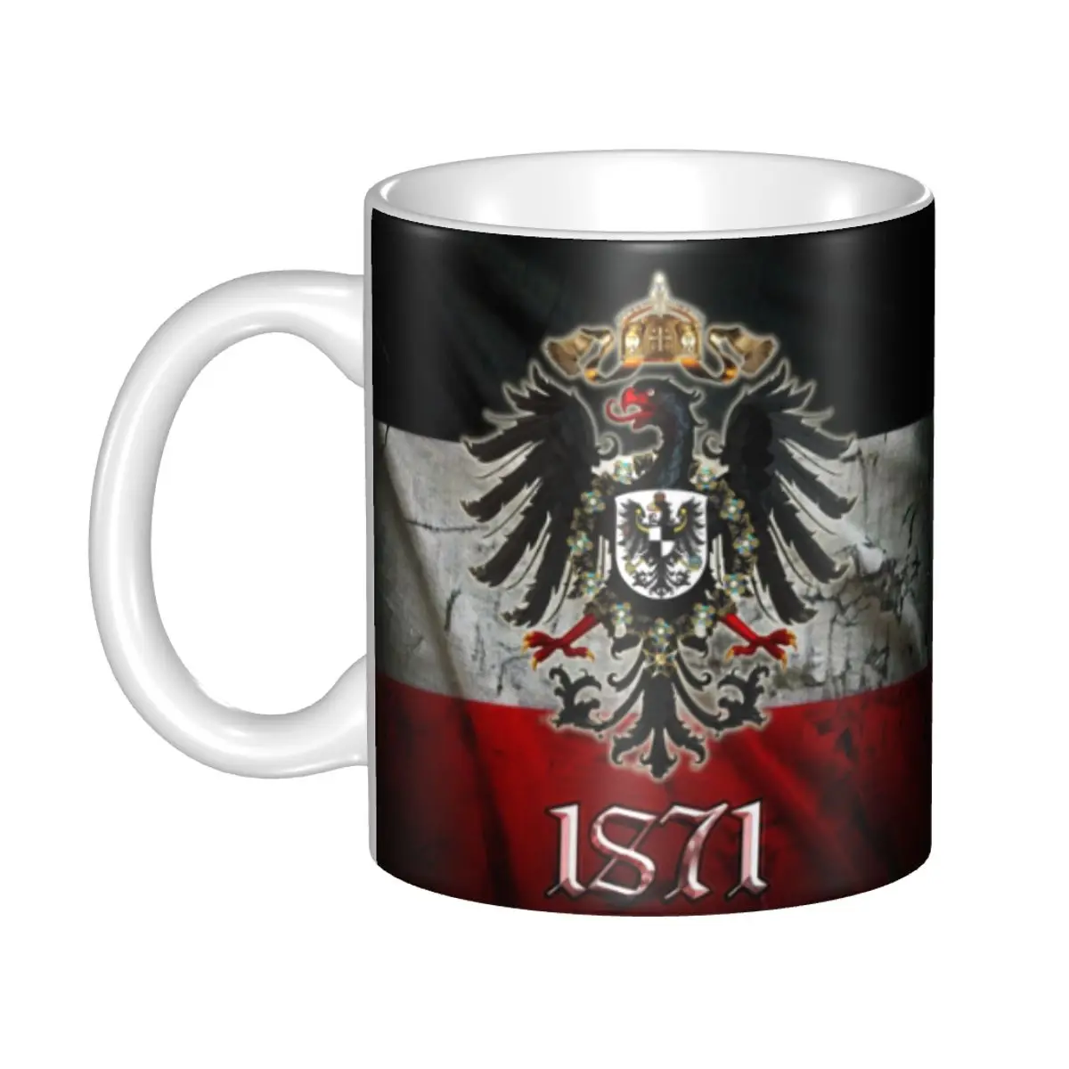 DIY German Empire Flag Ceramic Mugs Personalized Coffee Cups Creative Gift
DIY German Empire Flag Ceramic Mugs Personalized Coffee Cups Creative Gift