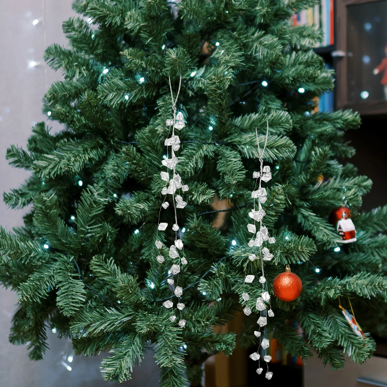 2Pcs Christmas Tree Ornaments Clear Acrylic Hanging Rhombus Diamonds Ornaments Crystal Chandelier Xmas Pendant Decoration
2Pcs Christmas Tree Ornaments Clear Acrylic Hanging Rhombus Diamonds Ornaments Crystal Chandelier Xmas Pendant Decoration