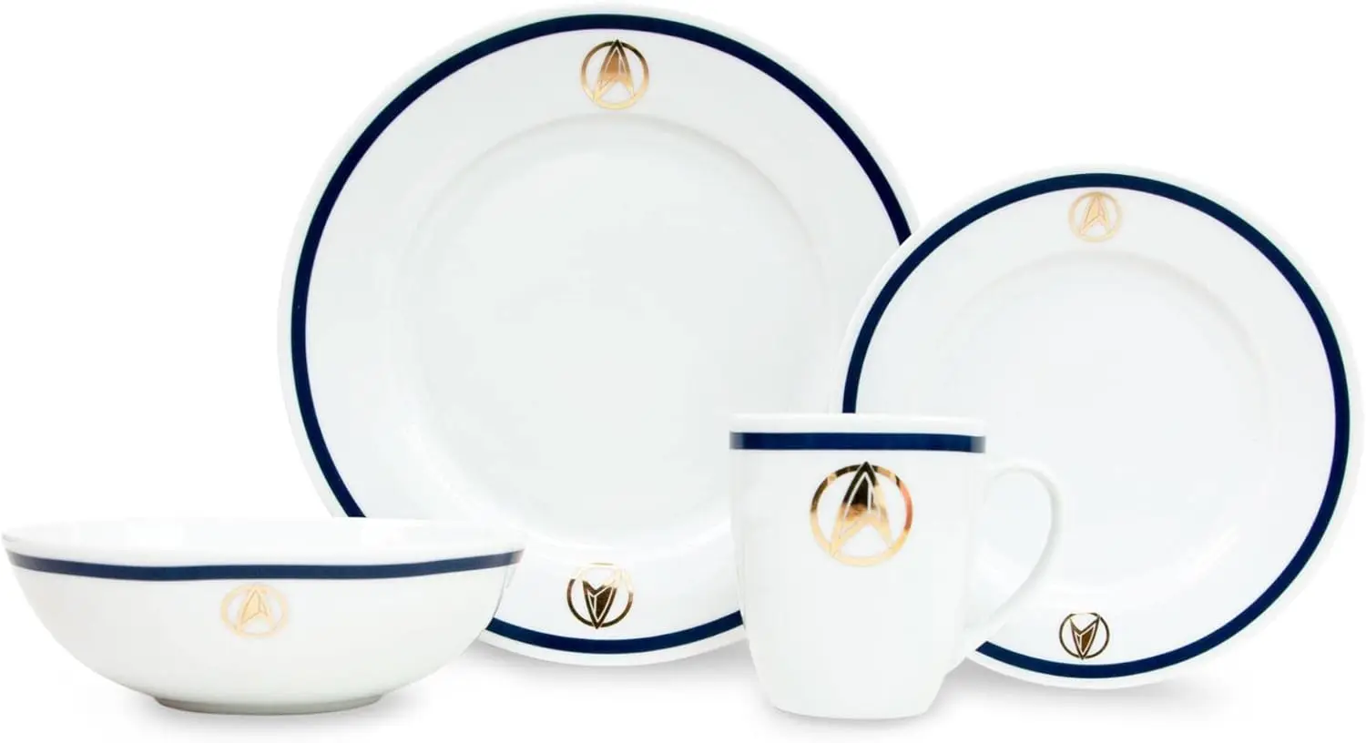 Picard 25th Century 16-Piece Ceramic Dinnerware Set Replica | Includes Salad Plates, Bowls, Mugs 
Picard 25th Century 16-Piece Ceramic Dinnerware Set Replica | Includes Salad Plates, Bowls, Mugs