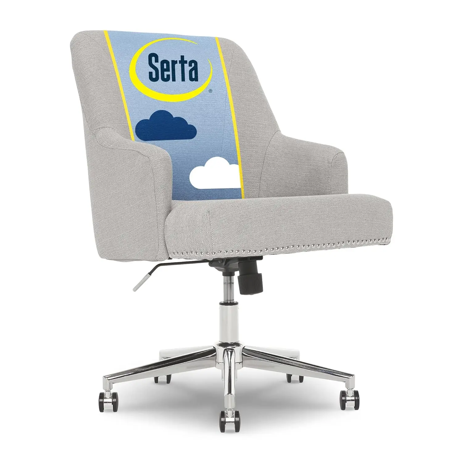 Mid-Back Home Office Desk Chair Memory Foam Cushion Padded Arms Swivel Base Twill Fabric Light Gray Customized
Mid-Back Home Office Desk Chair Memory Foam Cushion Padded Arms Swivel Base Twill Fabric Light Gray Customized