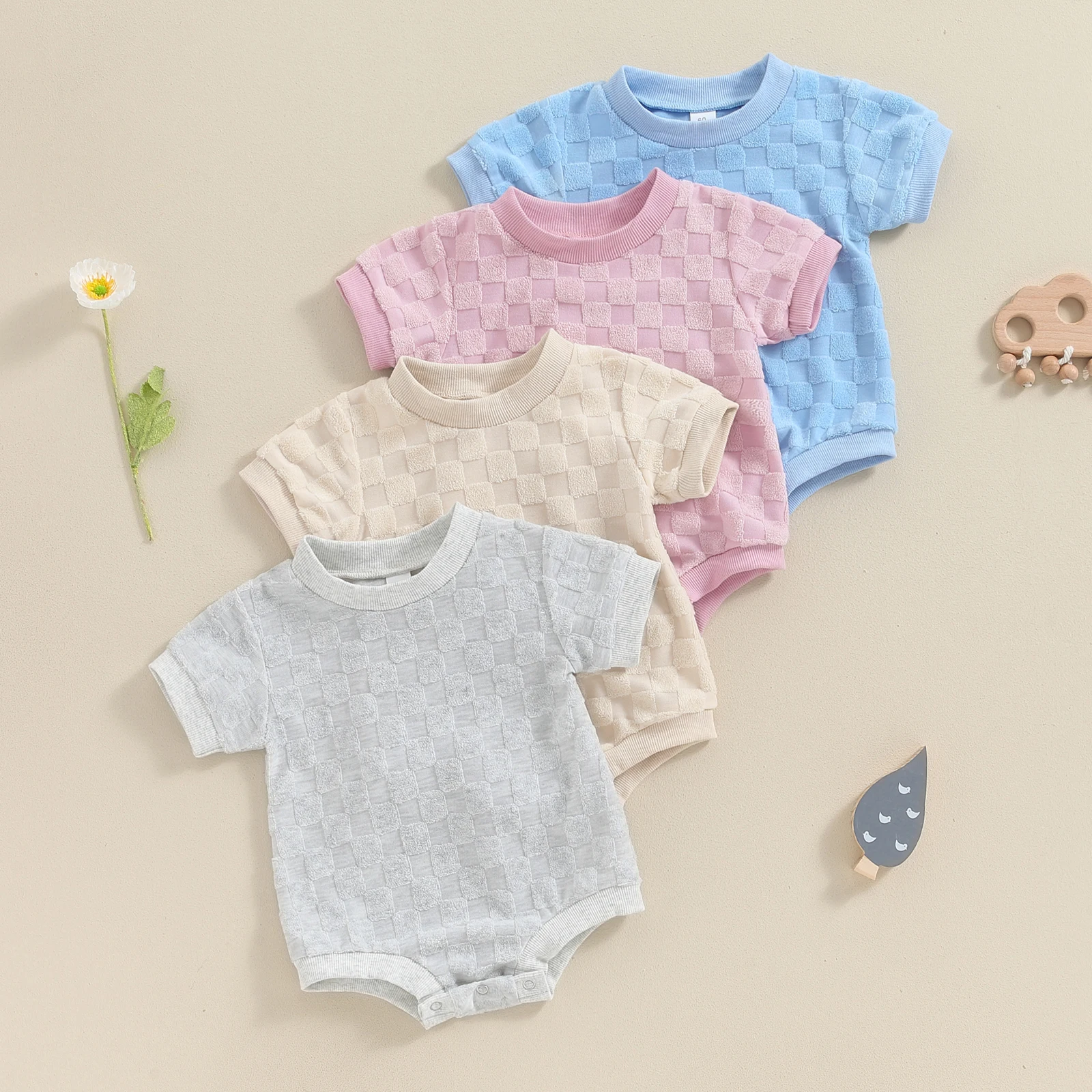 Baby Boys Girls Cotton Romper Cute Short Sleeve Crew Neck Checkerboard Bodysuit Newborn Baby Summer Playsuit
Baby Boys Girls Cotton Romper Cute Short Sleeve Crew Neck Checkerboard Bodysuit Newborn Baby Summer Playsuit