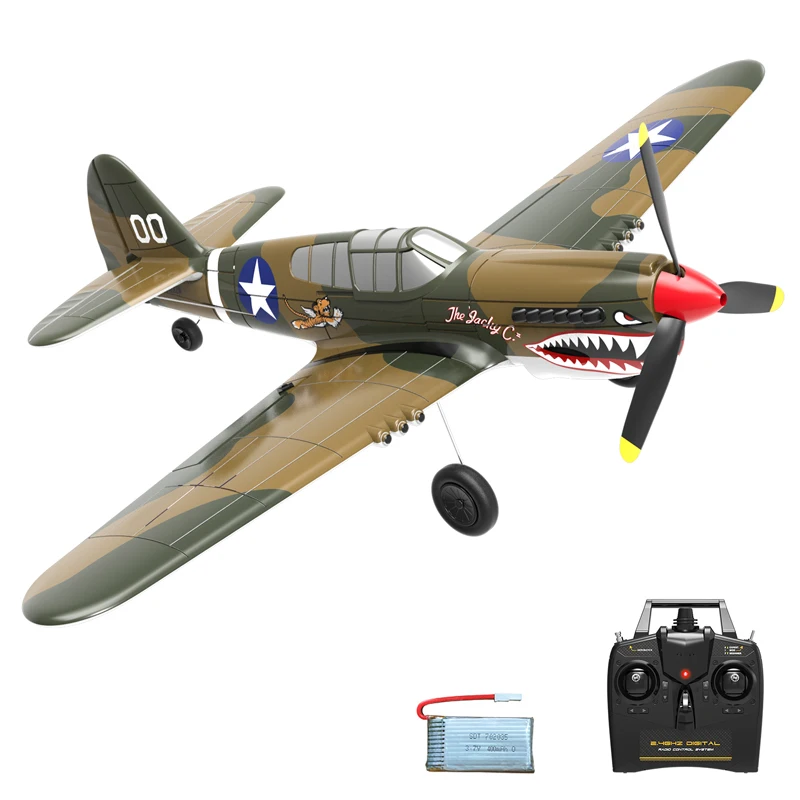 P-40 RC Aircraft P40 Fighter 400mm Wingspan 4CH 6-Axis Gyro One-Key U-Turn Aerobatic RTF RC Airplane Outdoor Toys
P-40 RC Aircraft P40 Fighter 400mm Wingspan 4CH 6-Axis Gyro One-Key U-Turn Aerobatic RTF RC Airplane Outdoor Toys