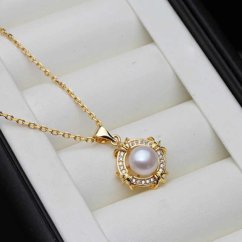 Wedding Freshwater Gold Plated Pearl Pendant Jewelry Women,Vintage White Pearl Necklace Wife Mother Birthday Gift Grey Black 
Wedding Freshwater Gold Plated Pearl Pendant Jewelry Women,Vintage White Pearl Necklace Wife Mother Birthday Gift Grey Black