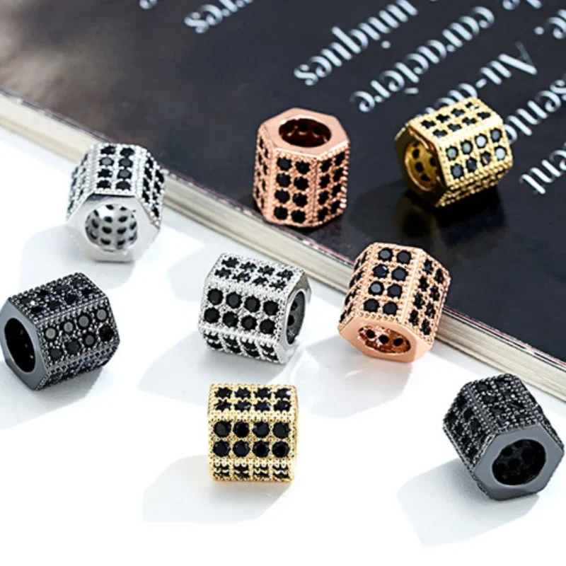 1pc Jewellery Making Brass Loose Beads Microporous Square Zirconia Pendant Hexagonal Cylindrical DIY Bracelet String Rope Beads
1pc Jewellery Making Brass Loose Beads Microporous Square Zirconia Pendant Hexagonal Cylindrical DIY Bracelet String Rope Beads