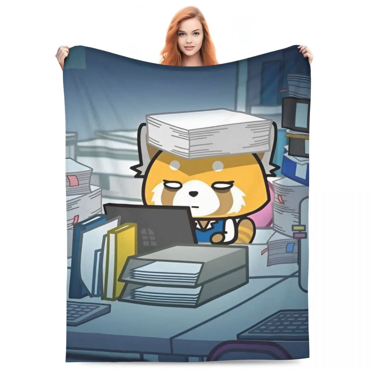 Aggretsuko Cartoon Blanket Quality Warm Soft Throw Blanket Autumn Travel Office Couch Chair Comfortable Bedspread
Aggretsuko Cartoon Blanket Quality Warm Soft Throw Blanket Autumn Travel Office Couch Chair Comfortable Bedspread