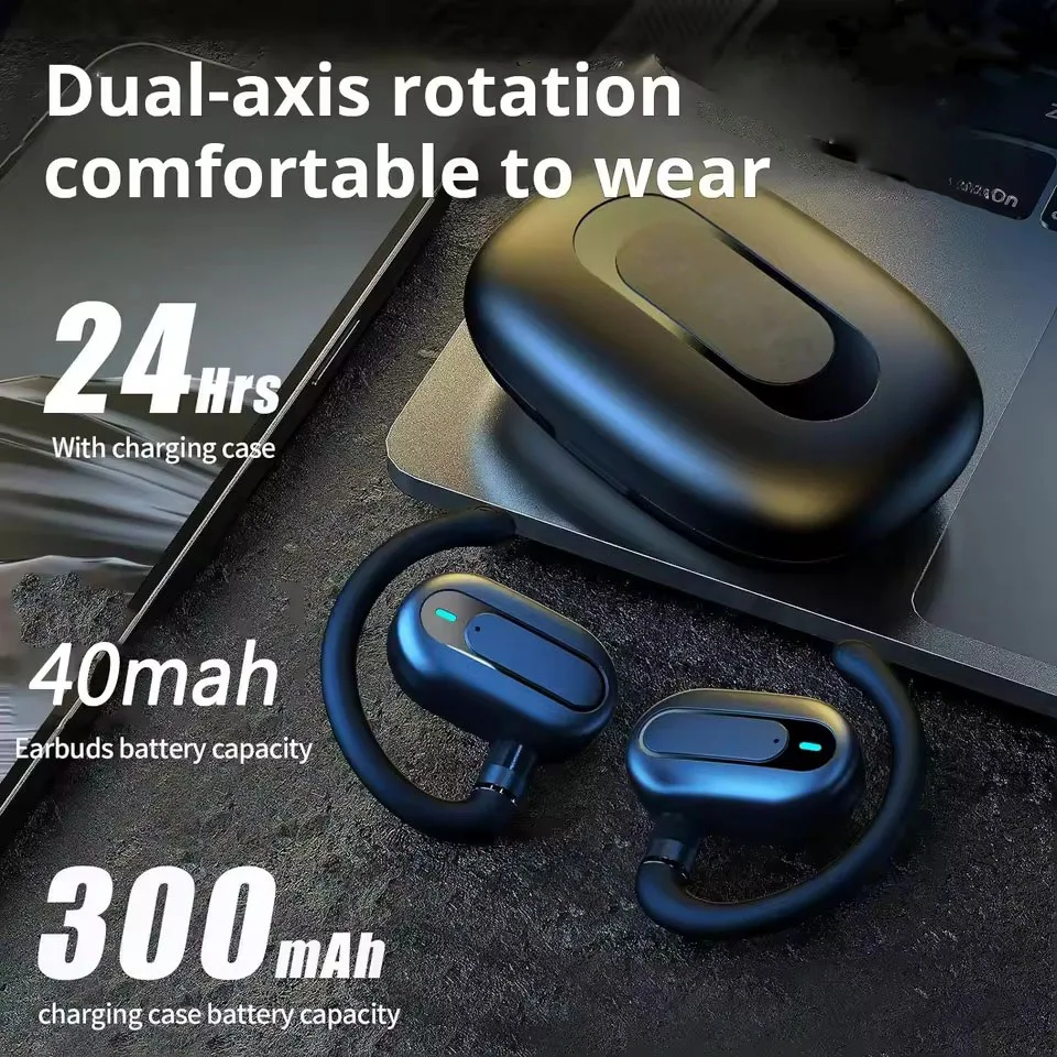 Открытые беспроводные наушники-переводчики Bluetooth 5.4, наушники OWS, спортивные наушники, спортивные наушники 360° ° стерео наушники-крючки
Открытые беспроводные наушники-переводчики Bluetooth 5.4, наушники OWS, спортивные наушники, спортивные наушники 360° ° стерео наушники-крючки