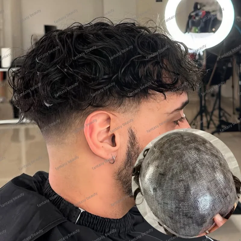 20mm curly European man human hair Men Toupee Natural ash black Brown #1B20#1B65#6 Natural injection Thin Skin Afro Prosthesis
20mm curly European man human hair Men Toupee Natural ash black Brown #1B20#1B65#6 Natural injection Thin Skin Afro Prosthesis
