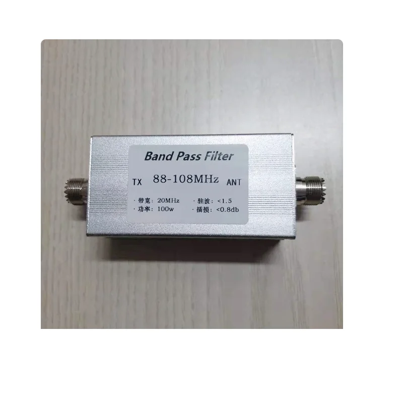Фильтр Band-pass M female 88-108MHz anti-jamming для улучшения чувствительности приема 100w band-pass
Фильтр Band-pass M female 88-108MHz anti-jamming для улучшения чувствительности приема 100w band-pass