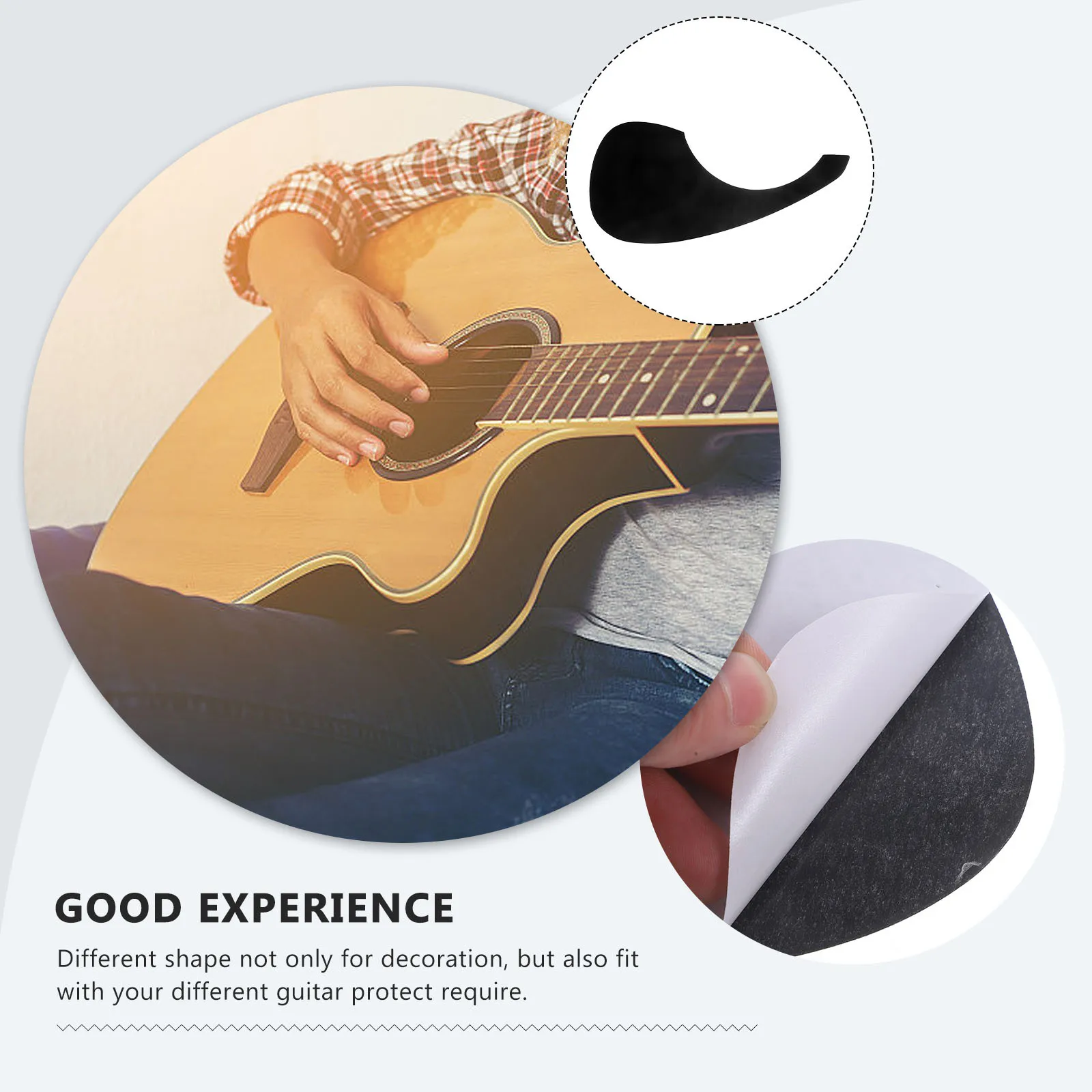 1Pcs Guitar Pickguard Sticker Transparent High Quality Pet Material Anti Scratch Guard for Guitar Body Custom Fit Protection
1Pcs Guitar Pickguard Sticker Transparent High Quality Pet Material Anti Scratch Guard for Guitar Body Custom Fit Protection