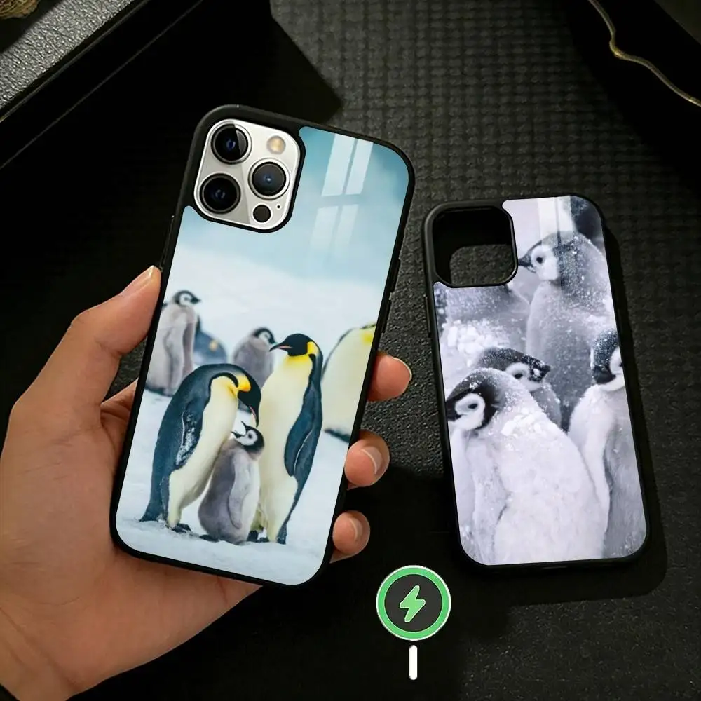 Lovely Penguin Phone Case For iPhone 17 16 15 14 13 12 Pro Max Plus for Mirror Wireless Magnetic Cover
Lovely Penguin Phone Case For iPhone 17 16 15 14 13 12 Pro Max Plus for Mirror Wireless Magnetic Cover