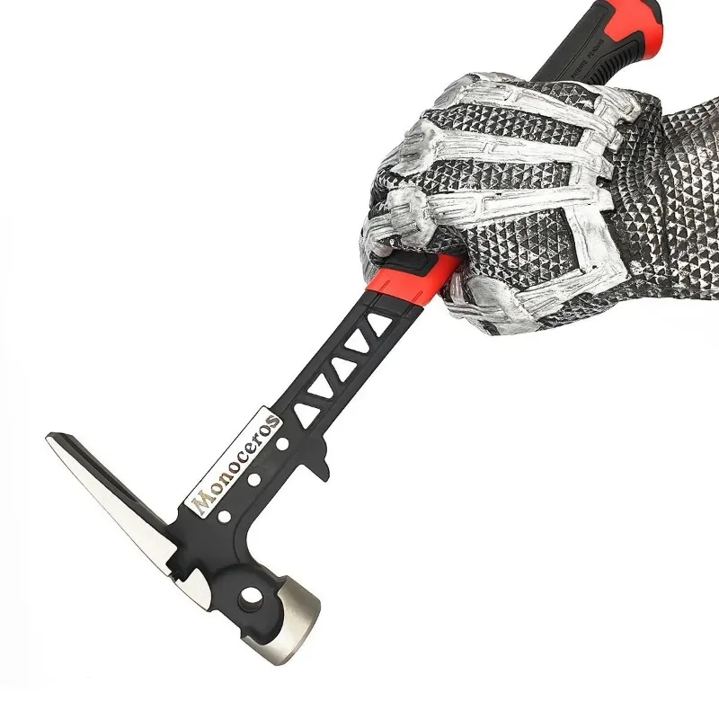 Heavy Duty Integrated Claw Hammer, Shockproof Magnetic Framing Hammer with Smooth Striking Face, Household Multi Pocket Tool
Heavy Duty Integrated Claw Hammer, Shockproof Magnetic Framing Hammer with Smooth Striking Face, Household Multi Pocket Tool