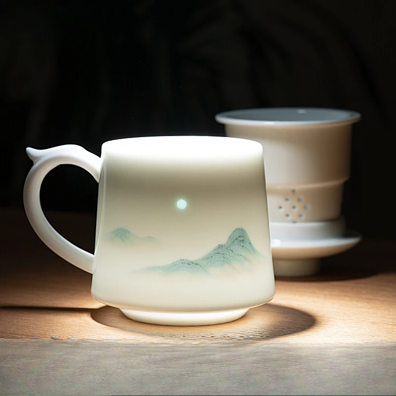 Jingdezhen ceramic boys' model household drinking cup tea separation couple model
Jingdezhen ceramic boys' model household drinking cup tea separation couple model