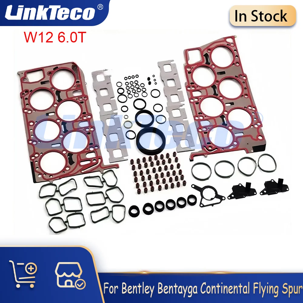 Комплект прокладок для капитального ремонта, комплект прокладок головки блока цилиндров, подходит для 17-23 6,0 T для Bentley Bentayga Continental Flying Spur W12 6,0, с турбонаддувом
Комплект прокладок для капитального ремонта, комплект прокладок головки блока цилиндров, подходит для 17-23 6,0 T для Bentley Bentayga Continental Flying Spur W12 6,0, с турбонаддувом