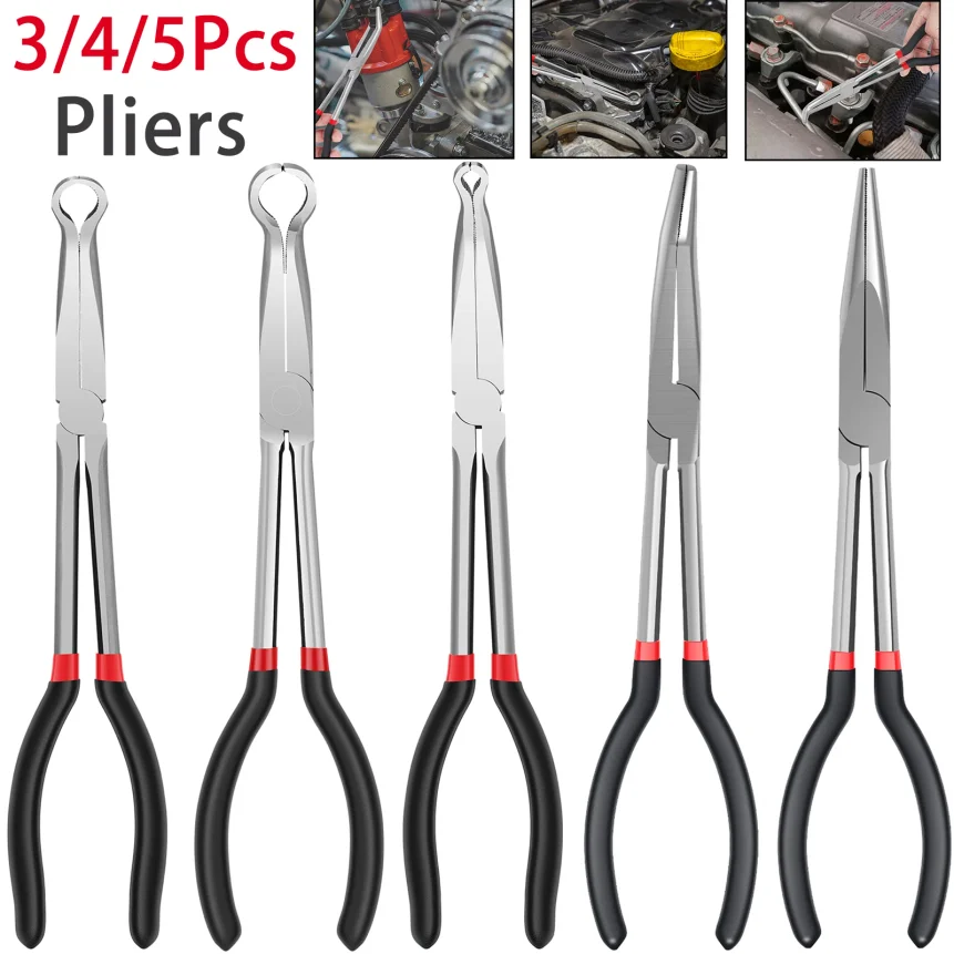 3/5Pcs Hose Gripper Plier Carbon Steel Spark Plug Removal Pliers Long Handle Car Electrical Disconnect Plier Radiator Hose Clamp
3/5Pcs Hose Gripper Plier Carbon Steel Spark Plug Removal Pliers Long Handle Car Electrical Disconnect Plier Radiator Hose Clamp