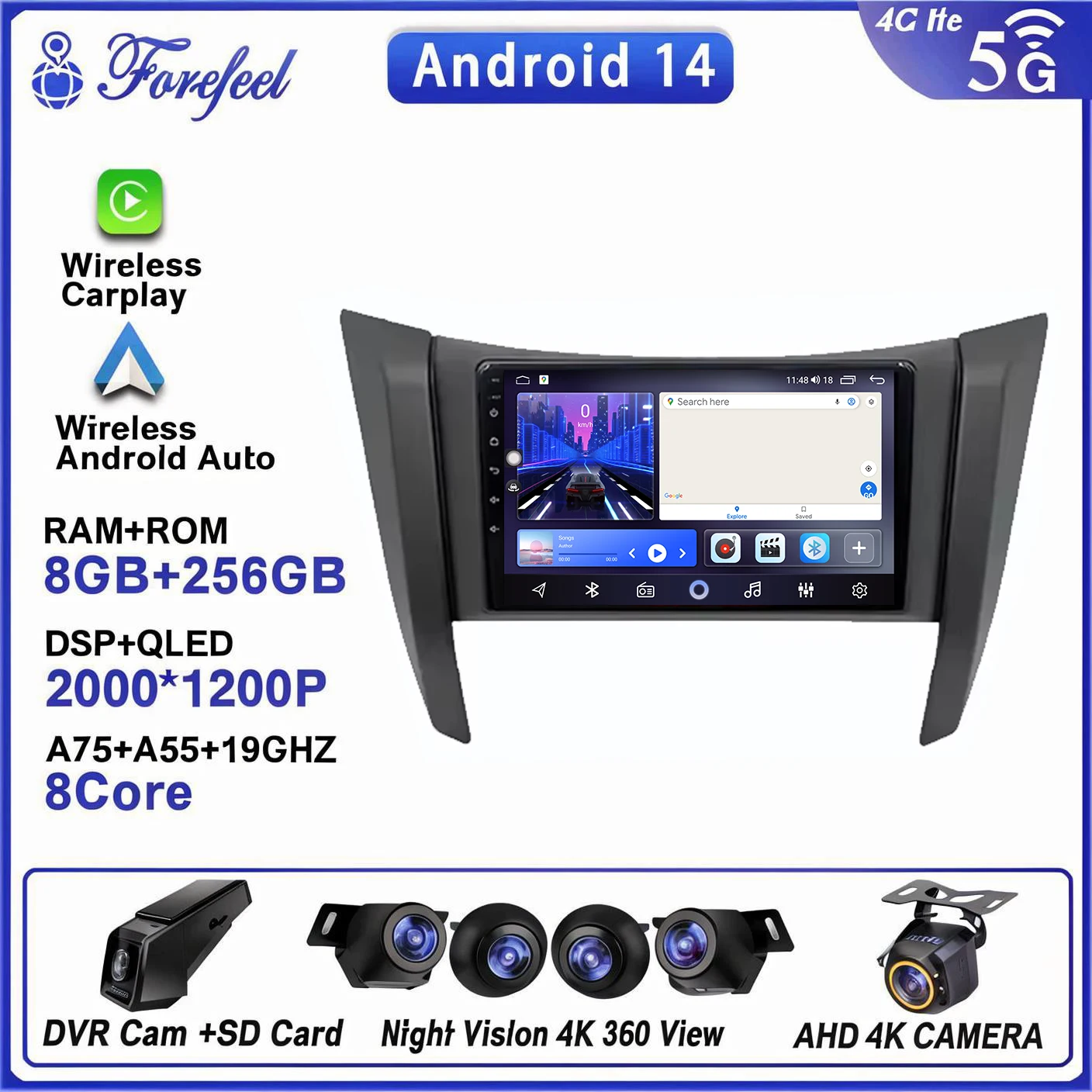 Android 14 For Nissan Navara D23 IV 4 2014 - 2021 Multimedia Car Vehicle Monitor Screen Video Autoradio Navigation Stereo Radio
Android 14 For Nissan Navara D23 IV 4 2014 - 2021 Multimedia Car Vehicle Monitor Screen Video Autoradio Navigation Stereo Radio