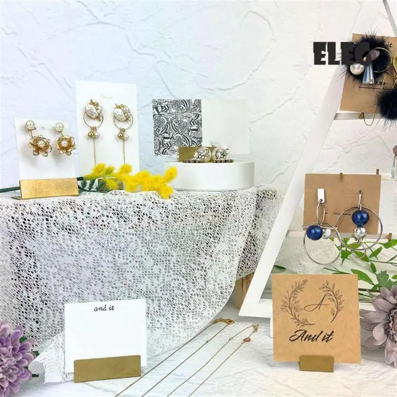 ELEG-Place Card Holders Brass 50Pcs Wide Size Vintage Table Card Holder Antique Small Table Card Stands Memo Price Tags
ELEG-Place Card Holders Brass 50Pcs Wide Size Vintage Table Card Holder Antique Small Table Card Stands Memo Price Tags