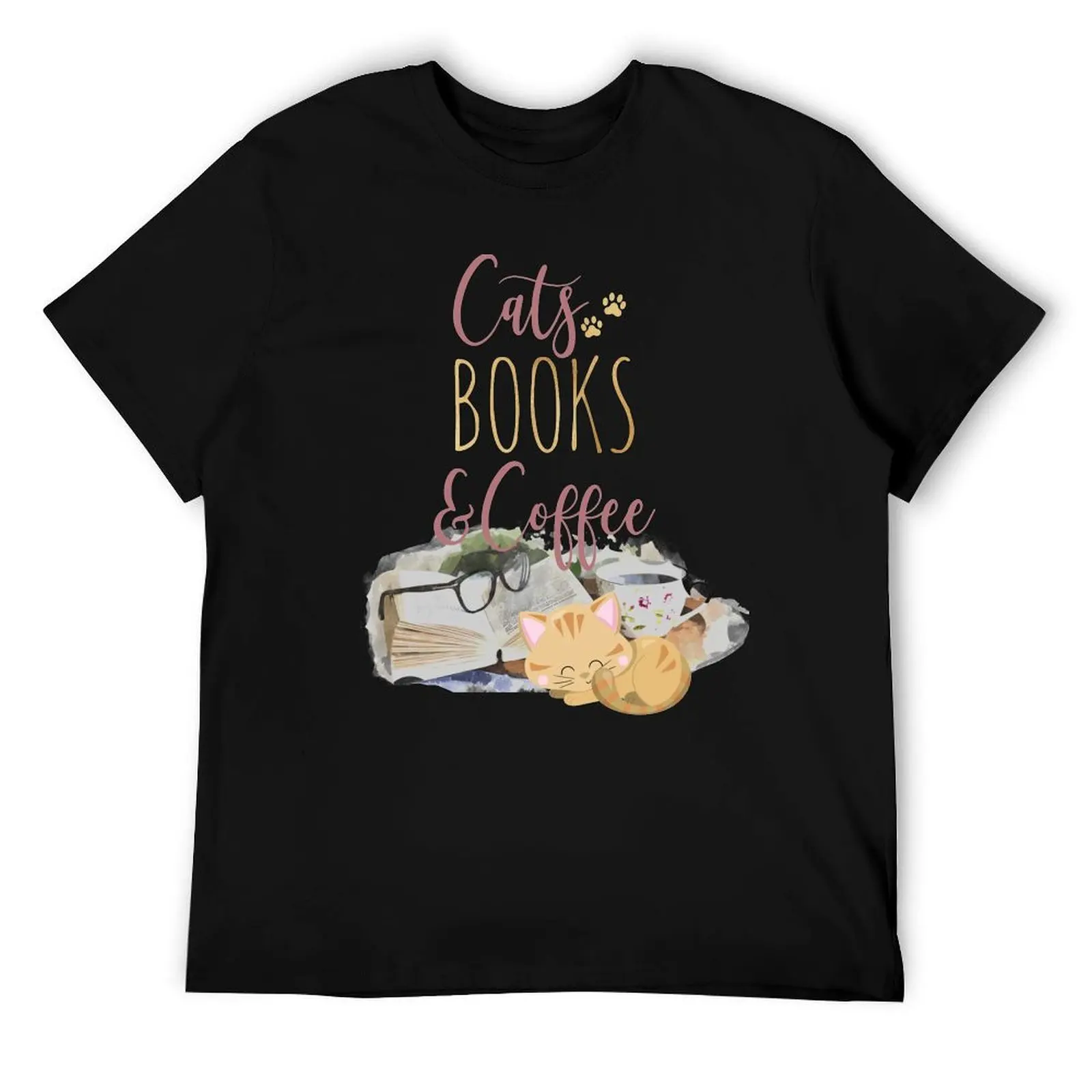 Cats, Books and Coffee Lover T-Shirt t shirts for man cotton funny printed t shirts for man T-Shirt
Cats, Books and Coffee Lover T-Shirt t shirts for man cotton funny printed t shirts for man T-Shirt
