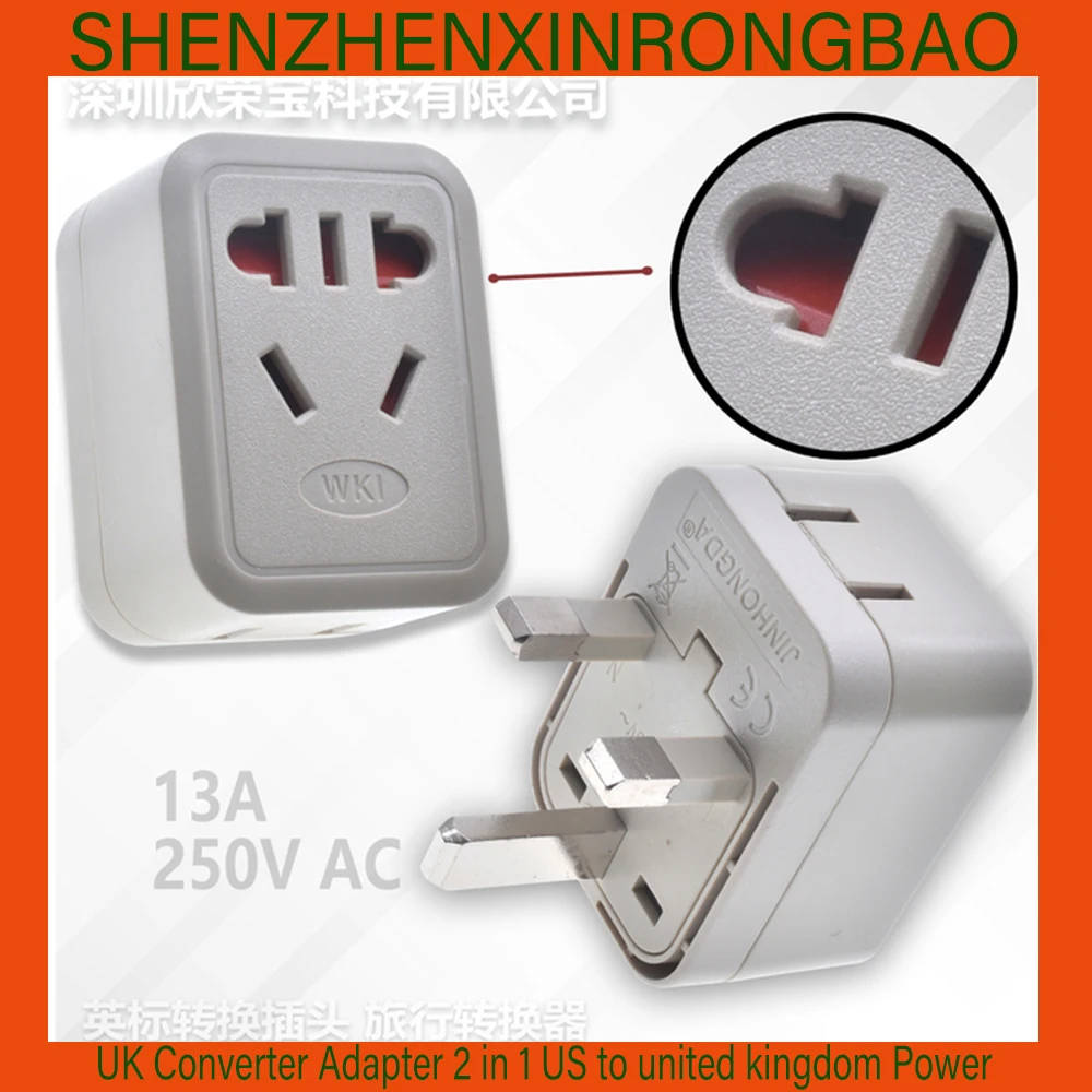 Universal to UK Converter Adapter 2 in 1 US to united kingdom Power Adapter Type-G 3pins Square For Singopare Malaysia Dubai 13a
Universal to UK Converter Adapter 2 in 1 US to united kingdom Power Adapter Type-G 3pins Square For Singopare Malaysia Dubai 13a
