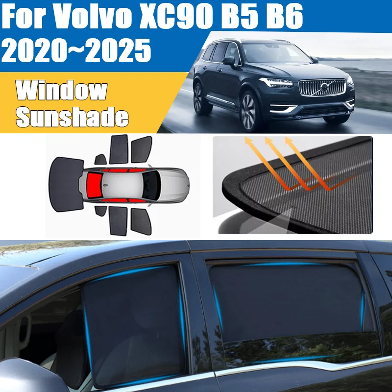 Car Sunshade For Volvo XC90 B5 B6 2020-2025 Visor Mesh Blocks UV Rays Heat Insulation Windshield Frame Curtain Auto Accessories
Car Sunshade For Volvo XC90 B5 B6 2020-2025 Visor Mesh Blocks UV Rays Heat Insulation Windshield Frame Curtain Auto Accessories