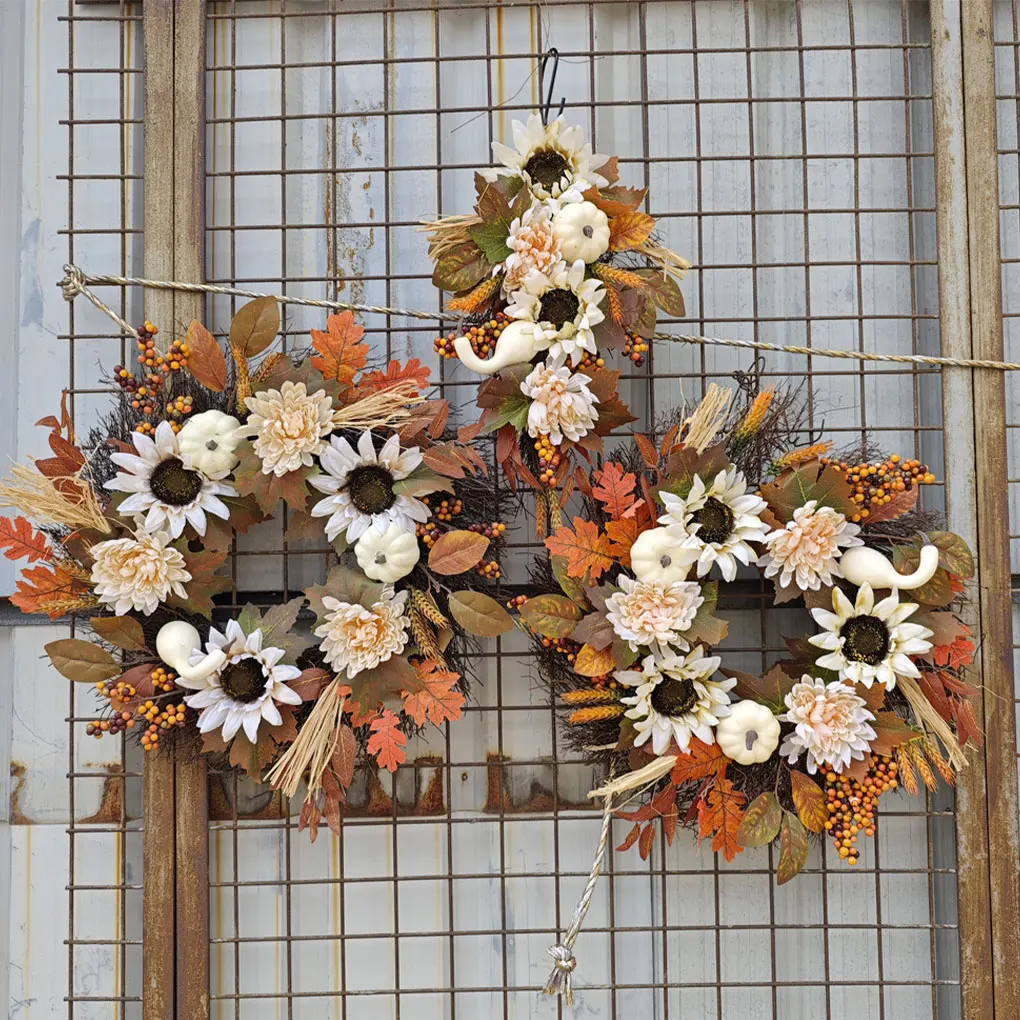 Realistic Sunflowers And Berries Fall Wreath For Entryway Fall Wreaths For Front Door 24 Inch
Realistic Sunflowers And Berries Fall Wreath For Entryway Fall Wreaths For Front Door 24 Inch