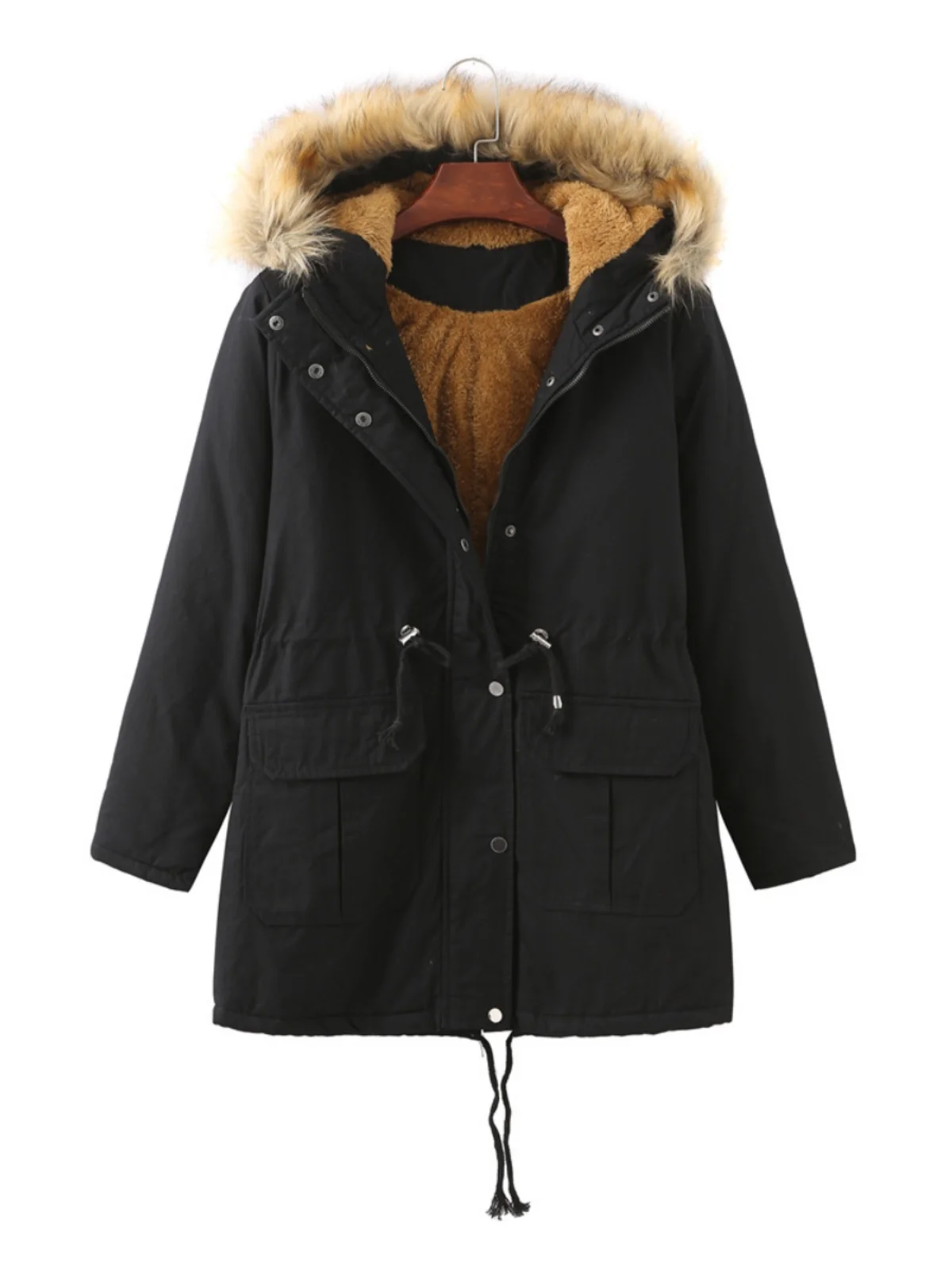 Women's Fce Lined Hooded Cotton Jaet Large Size Autumn Winter Coat Comfortable Fit Zipper Closure Color
Women's Fce Lined Hooded Cotton Jaet Large Size Autumn Winter Coat Comfortable Fit Zipper Closure Color