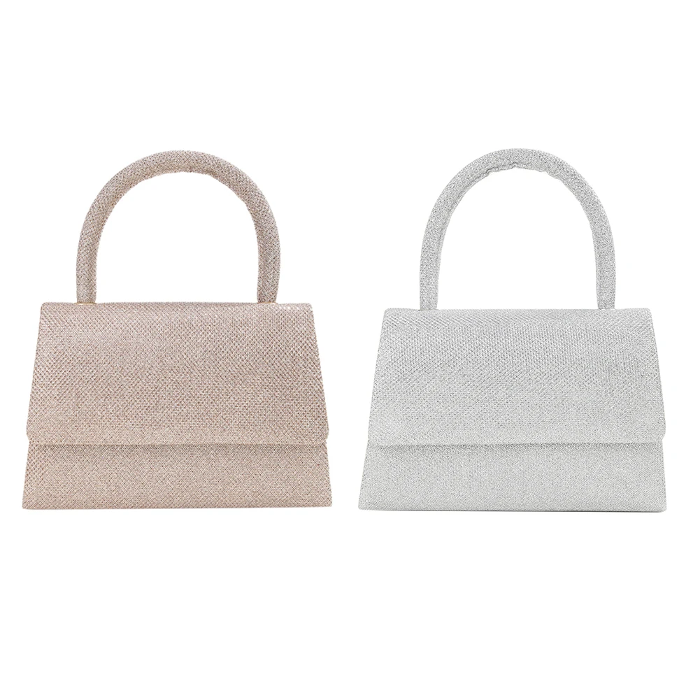 Женская элегантная мини-сумка, однотонная блестящая наручная сумка с блестками, универсальная вечерняя сумка с ручками и верхом, свадебная сумка для ужина
Женская элегантная мини-сумка, однотонная блестящая наручная сумка с блестками, универсальная вечерняя сумка с ручками и верхом, свадебная сумка для ужина