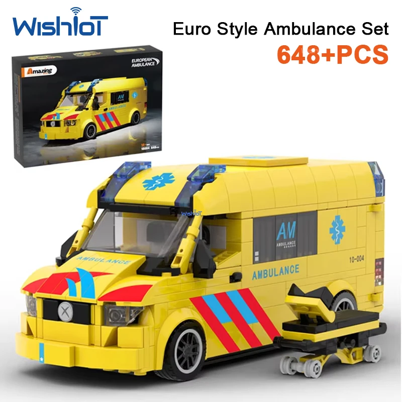 648pcs European Ambulance Model Building Blocks Emergency Vehicle Toy Rescue Car Assembly Bricks Set Gift for Kids Boys
648pcs European Ambulance Model Building Blocks Emergency Vehicle Toy Rescue Car Assembly Bricks Set Gift for Kids Boys