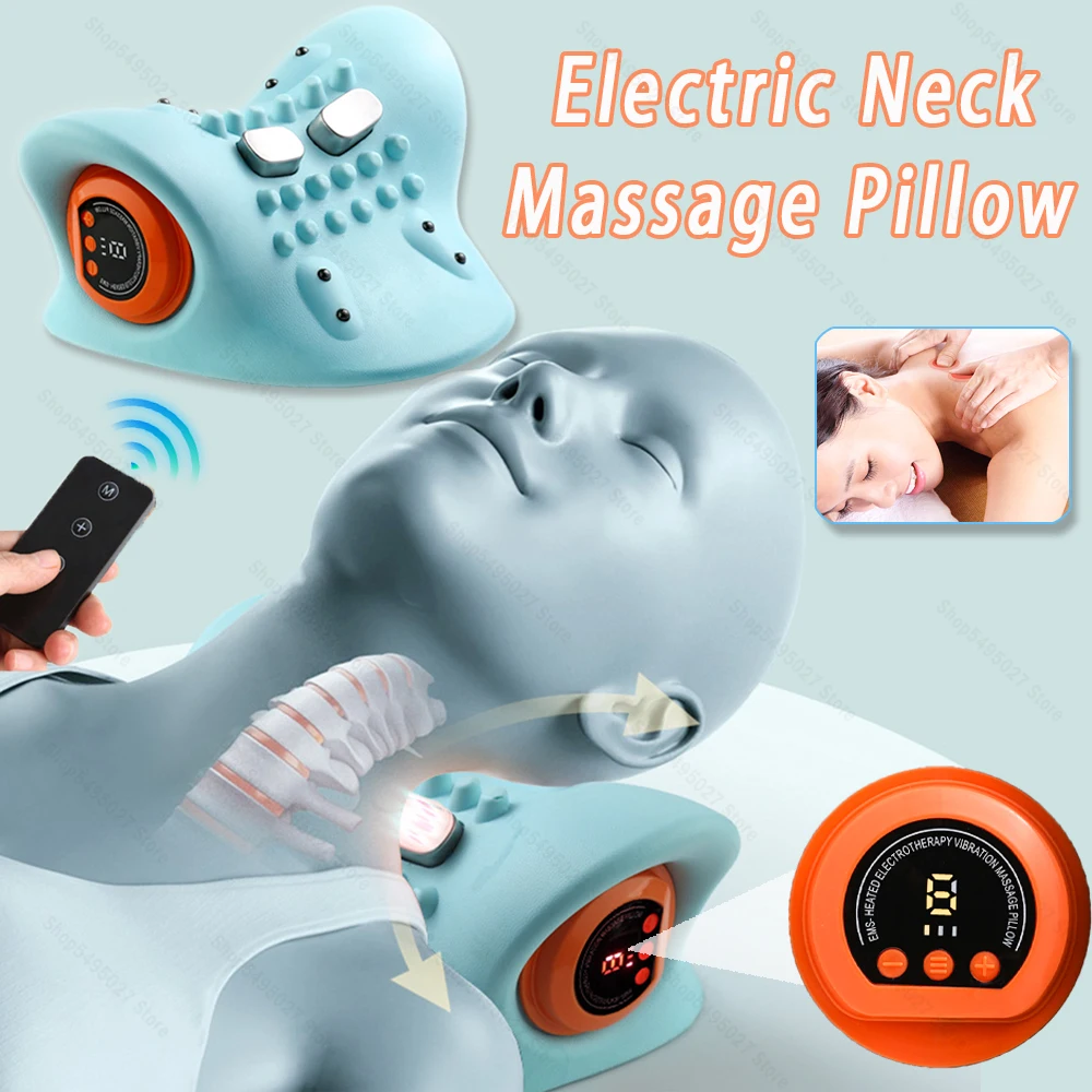 Electric Neck Massager Cervical Pillow Heating Vibration Massage Back Traction Relax Sleeping Memory Foam Pillow Spine Support
Electric Neck Massager Cervical Pillow Heating Vibration Massage Back Traction Relax Sleeping Memory Foam Pillow Spine Support