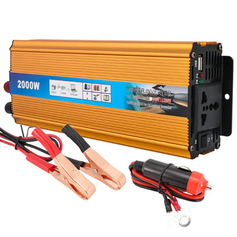 Solar square wave Inverter 2000W DC 12V 24V To AC 110V 220V Frequency Converter 50hz car Inverter Transformer
Solar square wave Inverter 2000W DC 12V 24V To AC 110V 220V Frequency Converter 50hz car Inverter Transformer