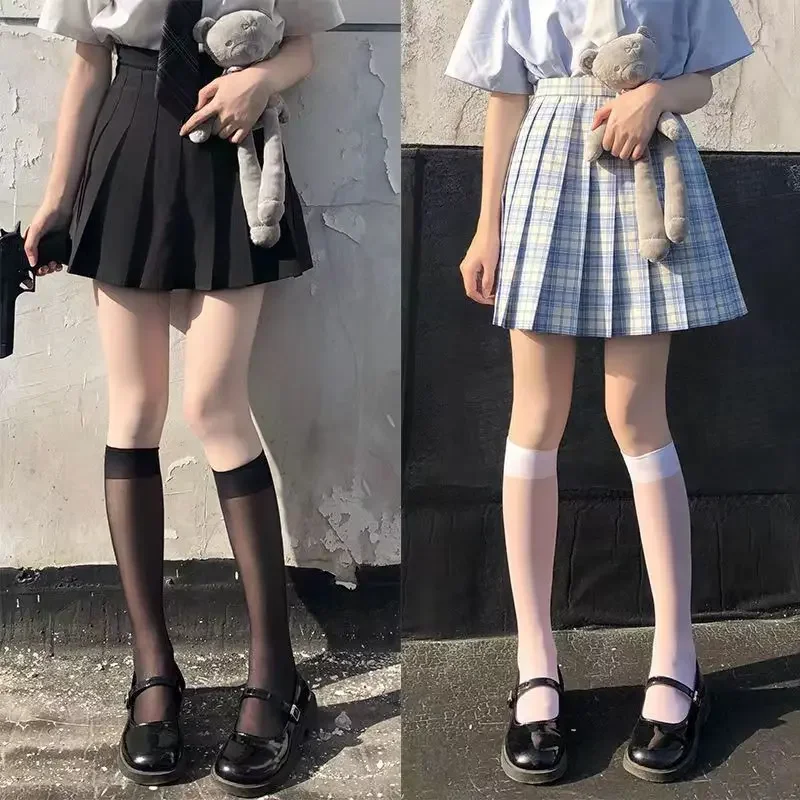 Girl Summer Ultra-thin Black JK Calf Sock Lolita Slimming Transparent Stockings Cute Japanese White Leggings Soft Lace Stocking
Girl Summer Ultra-thin Black JK Calf Sock Lolita Slimming Transparent Stockings Cute Japanese White Leggings Soft Lace Stocking