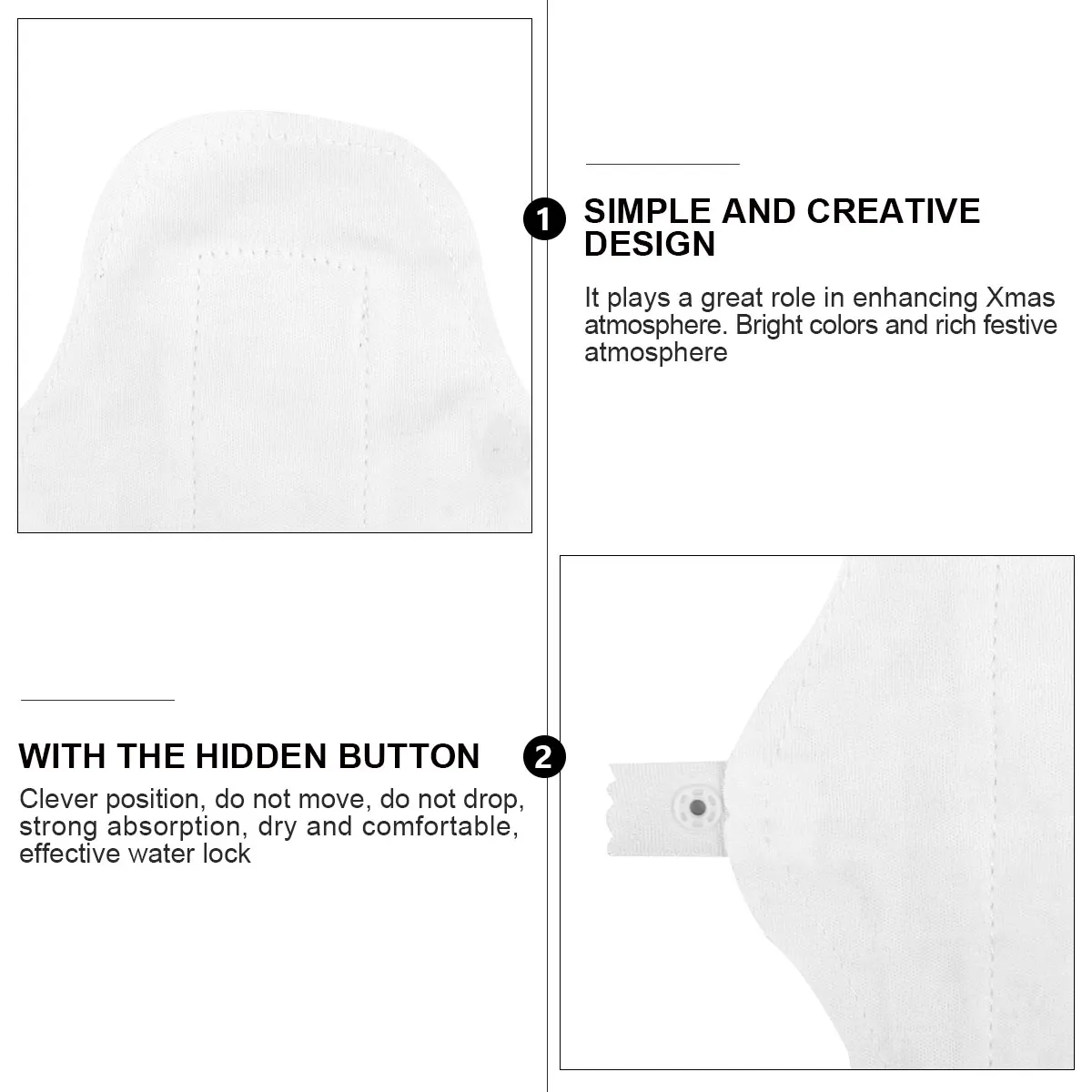 3Pcs Washable Cotton Sanitary Napkins Reusable Menstrual Pads for Women Strong Absorption Effective
3Pcs Washable Cotton Sanitary Napkins Reusable Menstrual Pads for Women Strong Absorption Effective