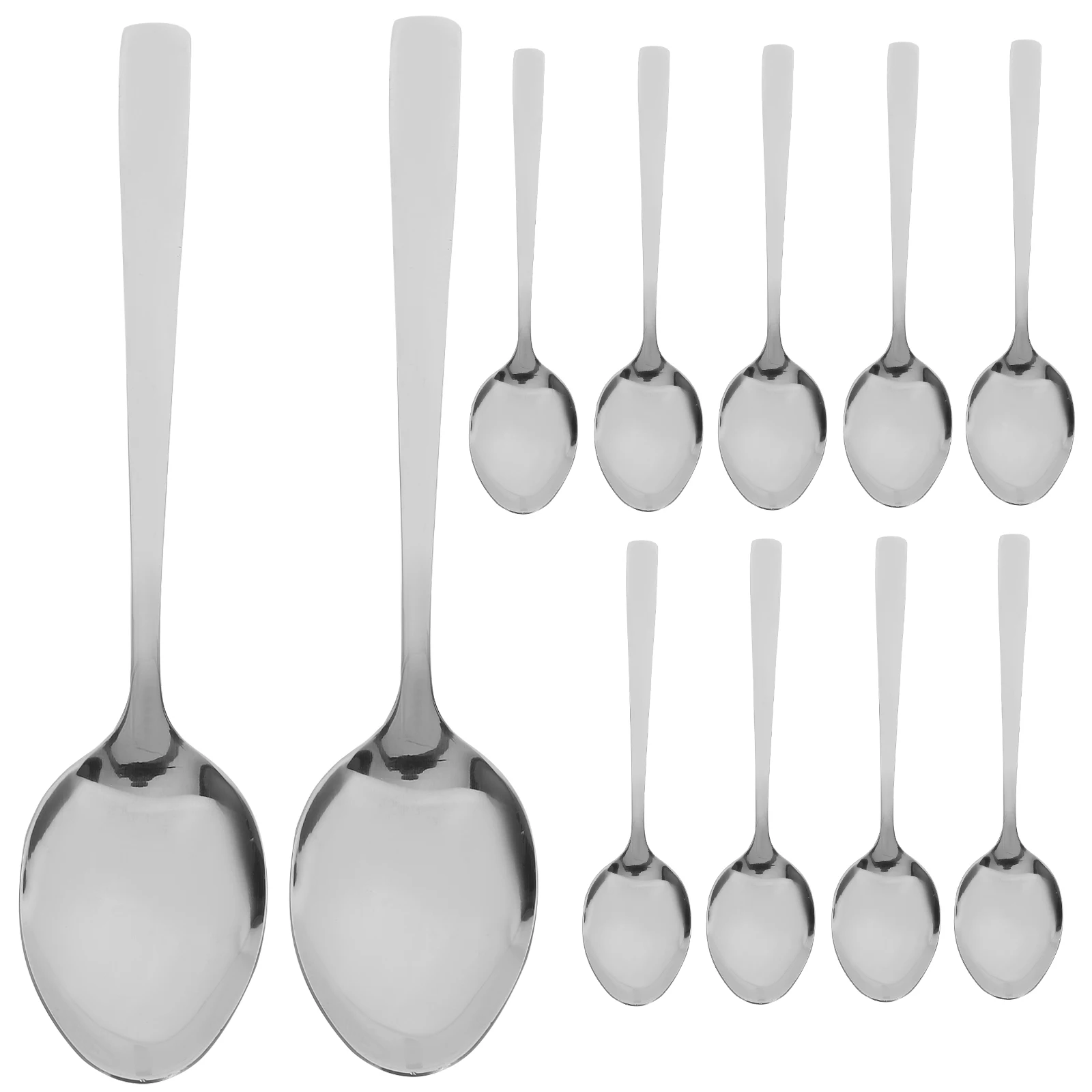 12pcs Stainless Steel Dinner Spoon 8 Inch Square H Silverware Bulk Spoons Household Serving Utensils Practical Easy Clean
12pcs Stainless Steel Dinner Spoon 8 Inch Square H Silverware Bulk Spoons Household Serving Utensils Practical Easy Clean